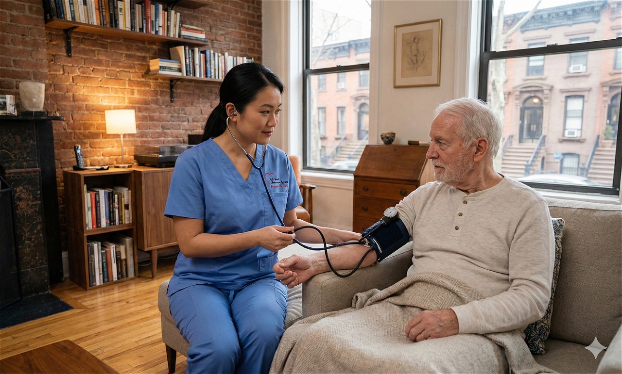 Private duty nurse providing home care in NYC.